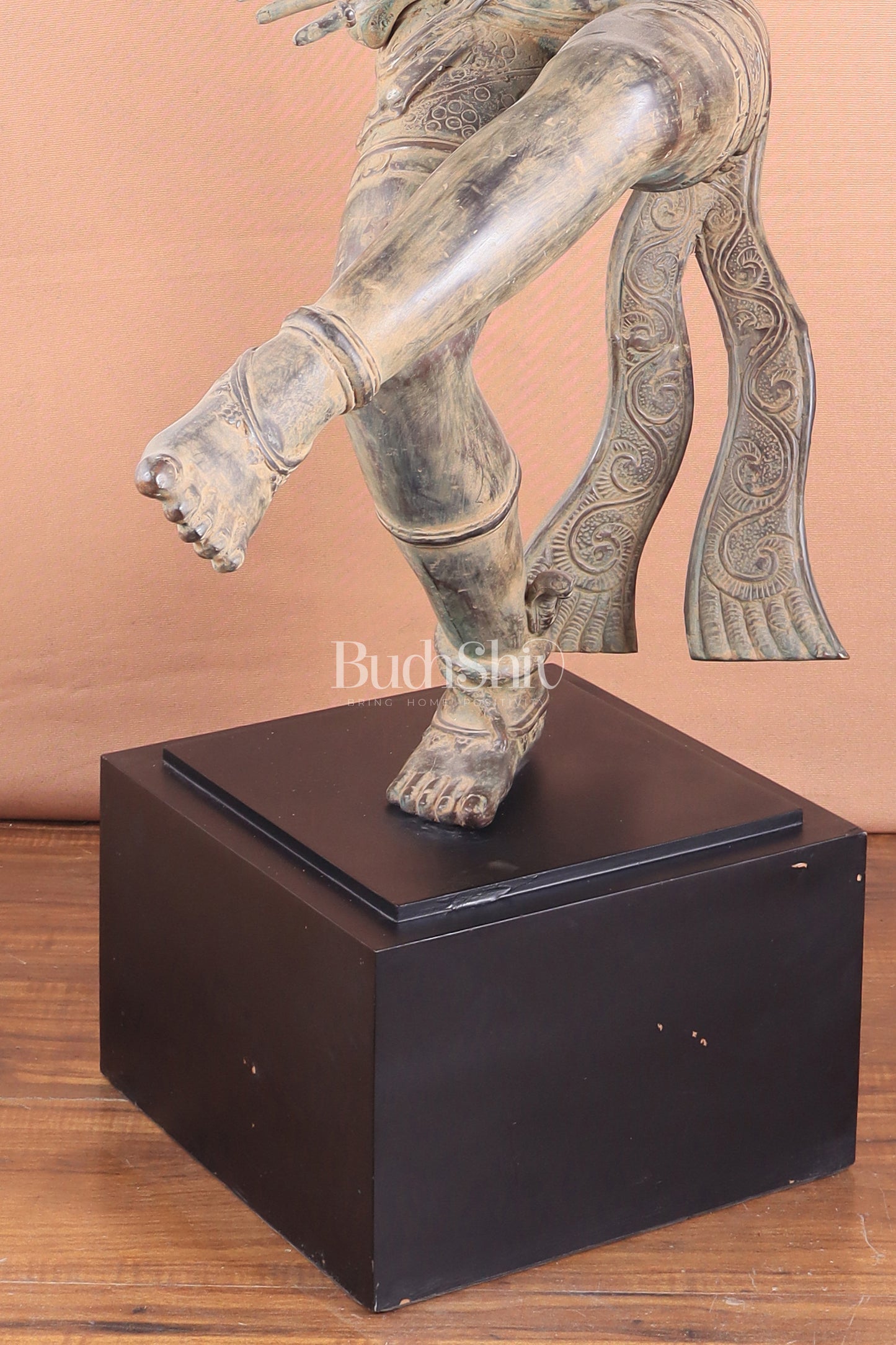 Pure Bronze Dancing Shiva Nataraja – Majestic Large Indonesian Sculpture 48"