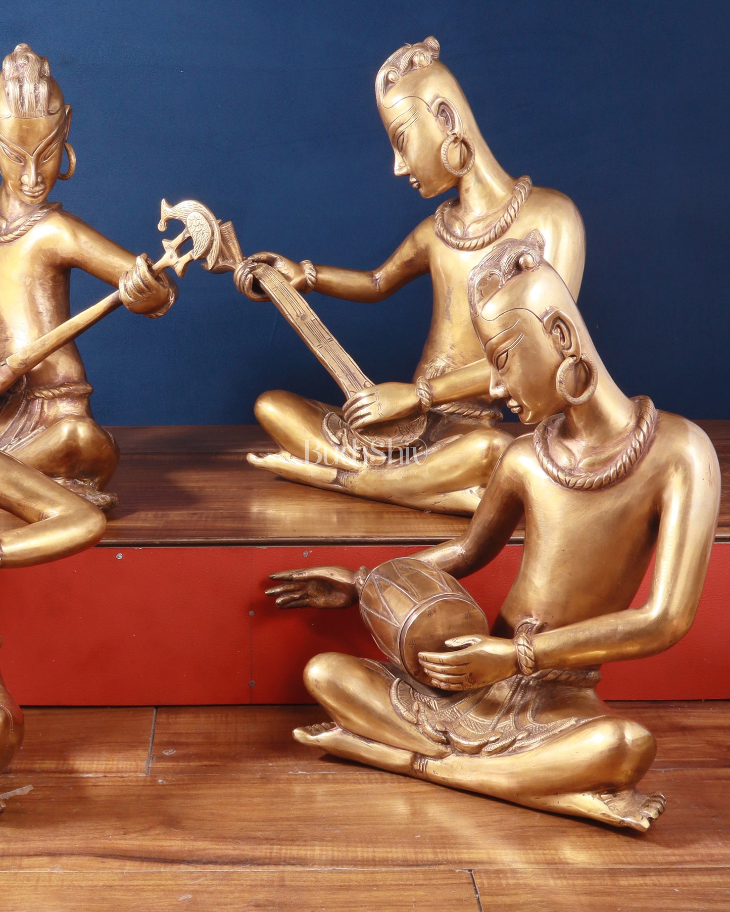 Brass Set of 4 Tansen Musicians – 18 Inch