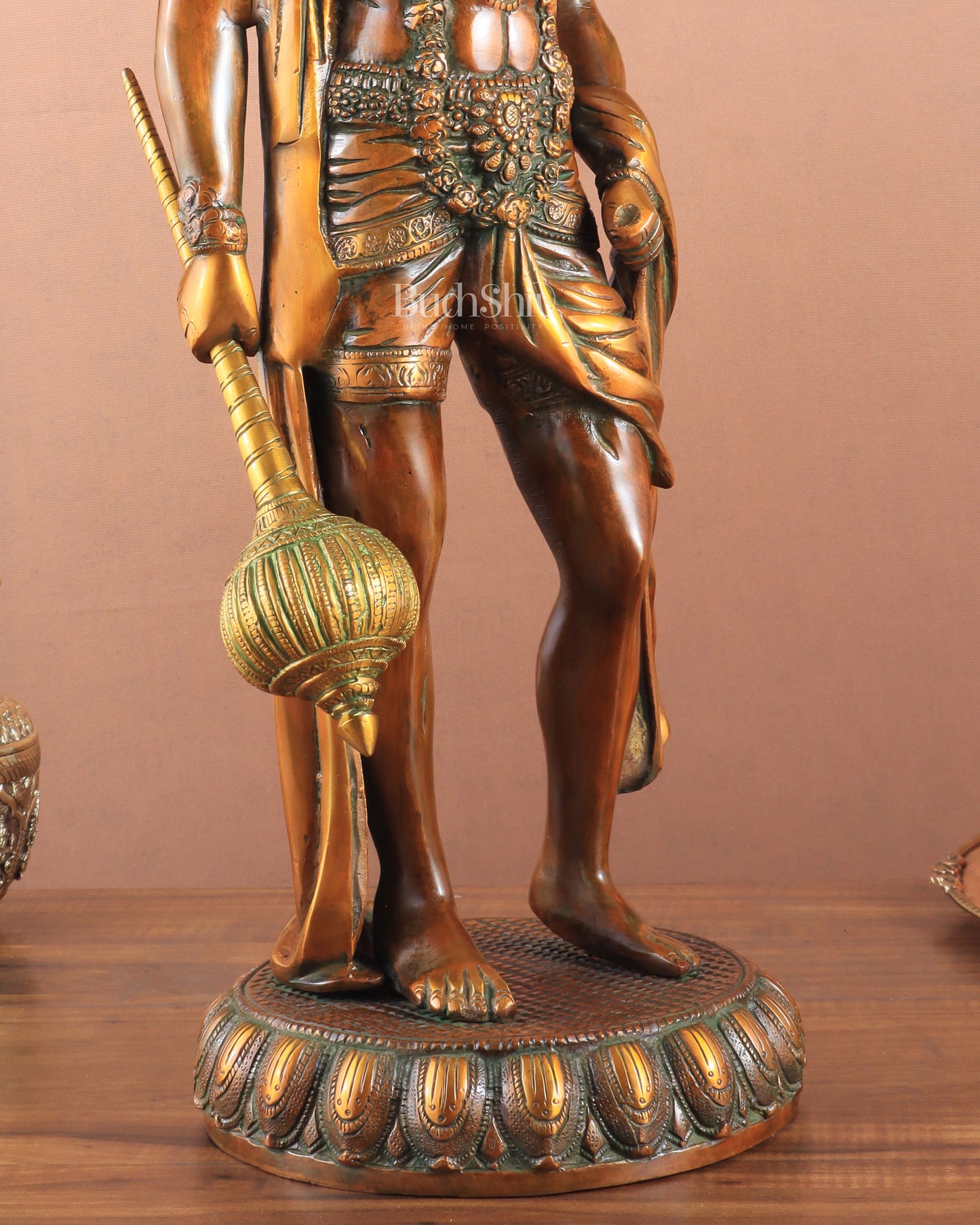 Brass Lord Hanuman Statue Standing 24" Height