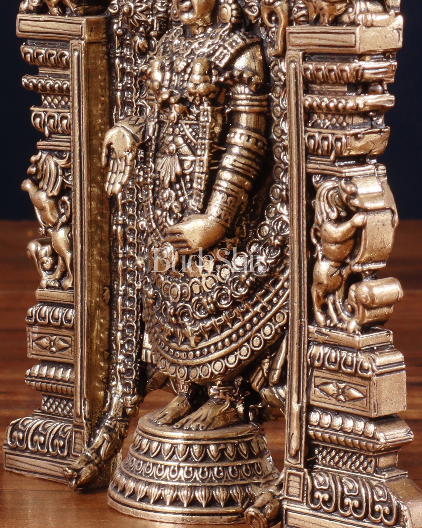 Superfine Brass Tirupati Balaji Statue - 6"