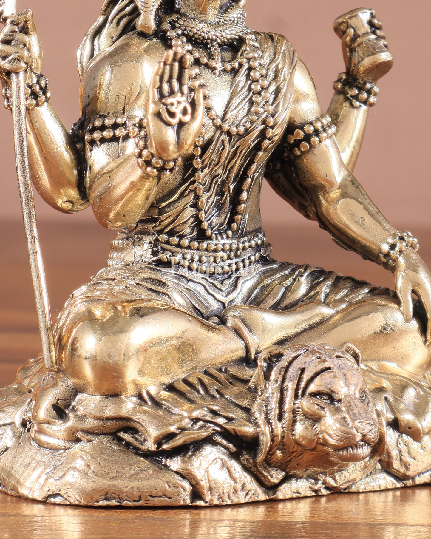 Brass Superfine Intricate Blessing Lord Shiva Idol – Crafted with Perfection