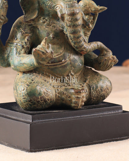 Vintage Indonesian Bronze Ganesha Statue 6.5"