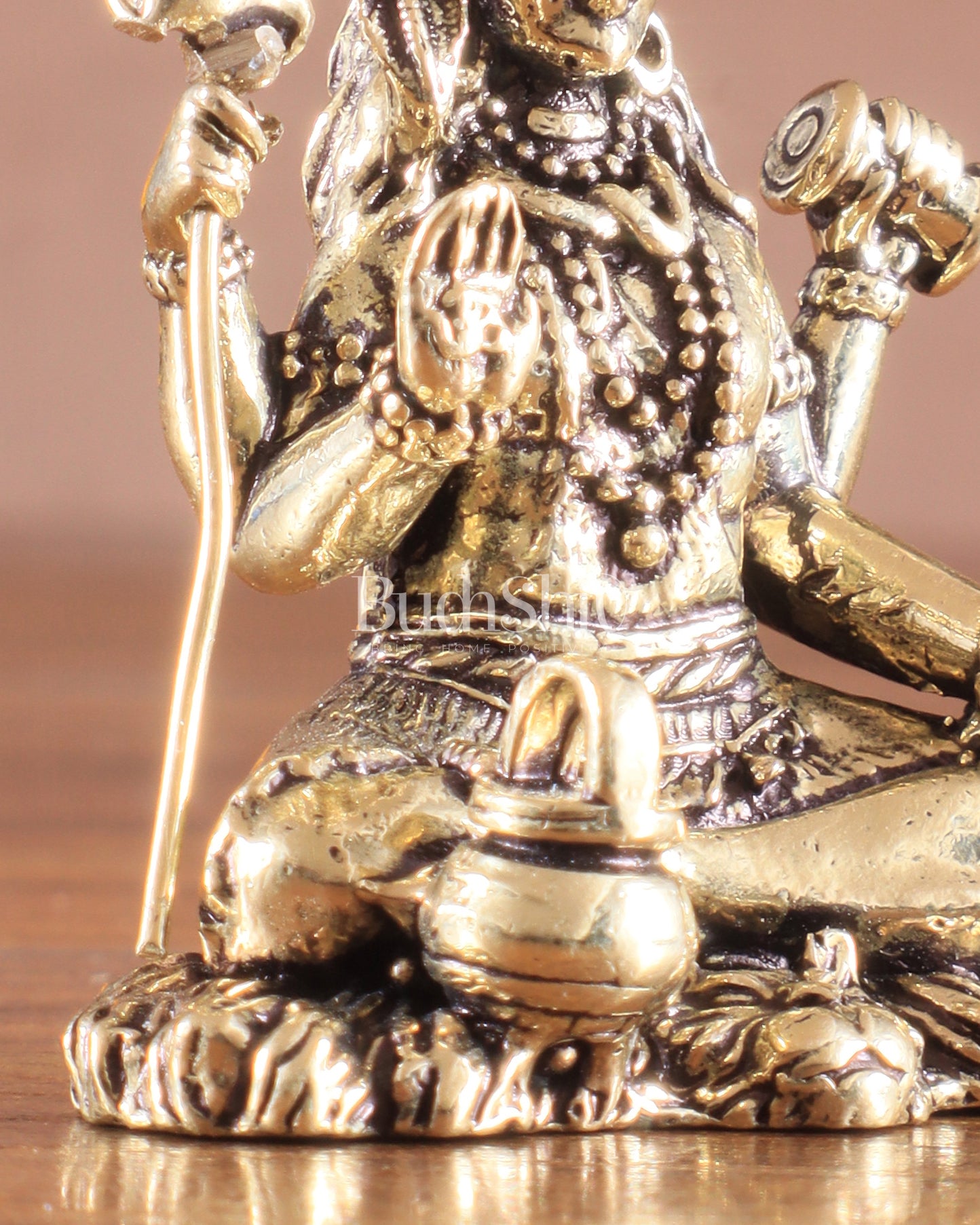 Brass superfine Lord Shiva idol 2 inch