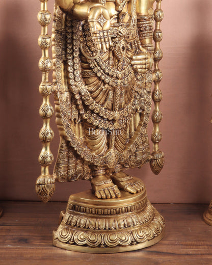 Pure Brass Tirupati Balaji Idol - 48"