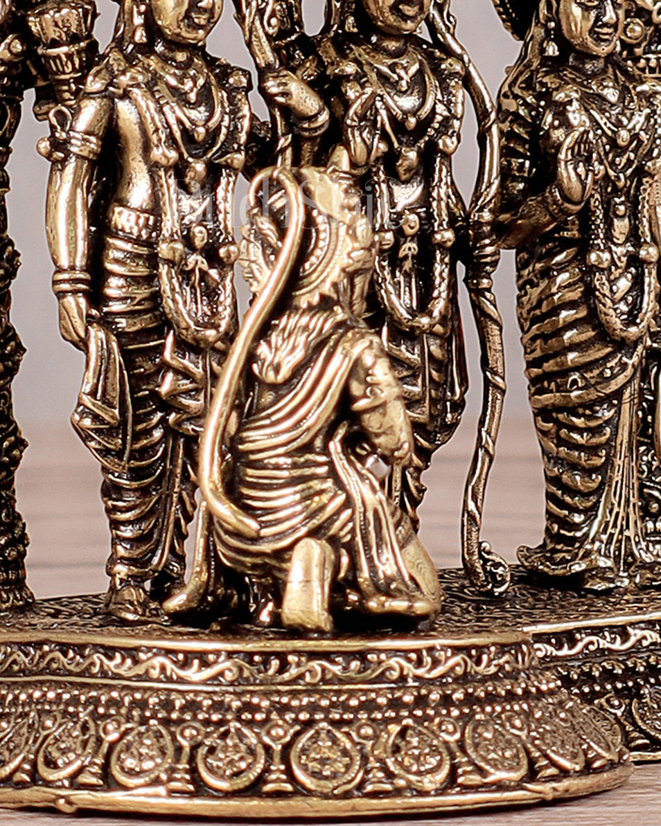 Ram Darbar Pure Brass Superfine Idol with Intricate Carvings