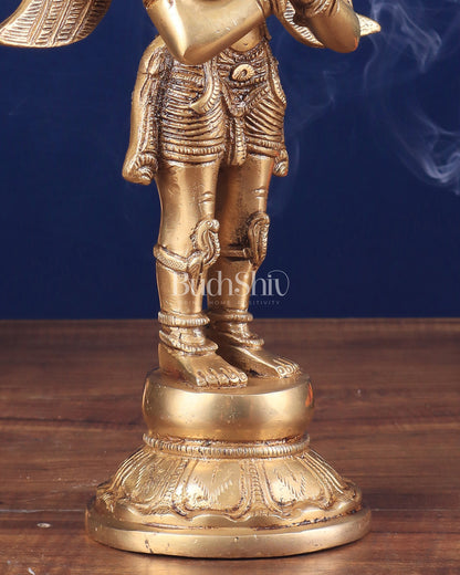 Brass Standing Garuda Idol 12 inch