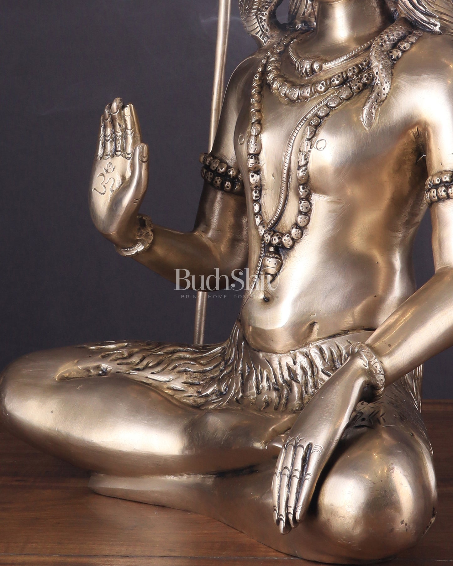 Lord Shiva Brass Idol enhanced - 20"