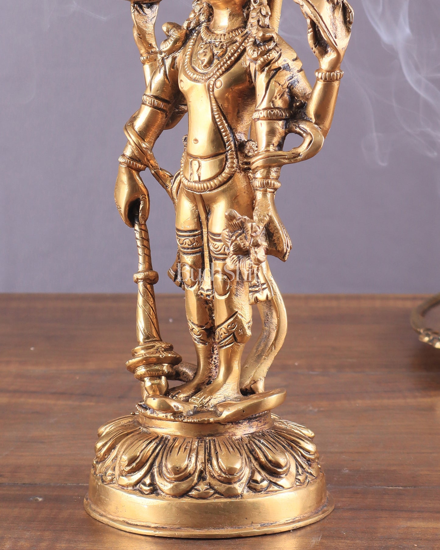 Pure Brass Resting Ganesha Statue 12"