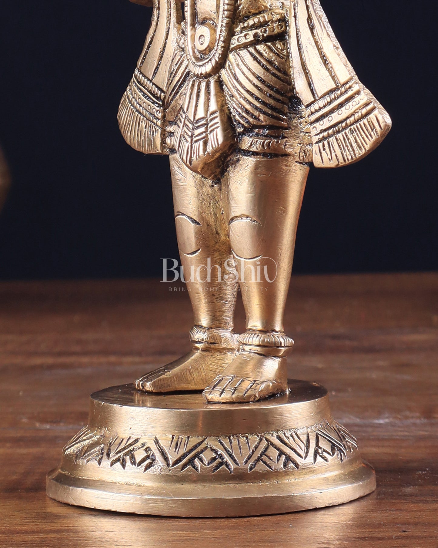 Pure Brass Standing Hanuman Ji Idol 8"