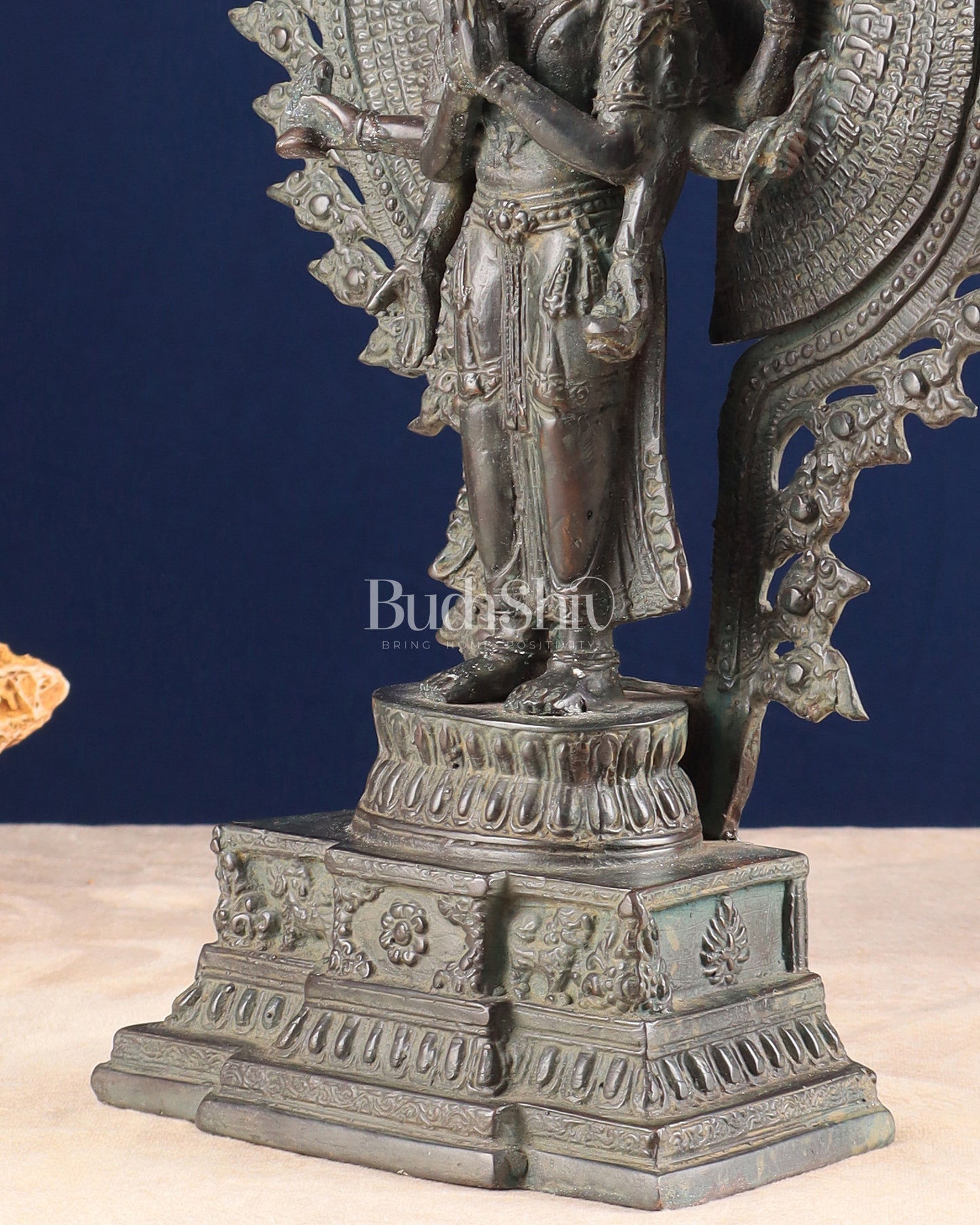 Vintage Bronze Avalokiteshvara – Indonesian Handcrafted Sculpture 17"