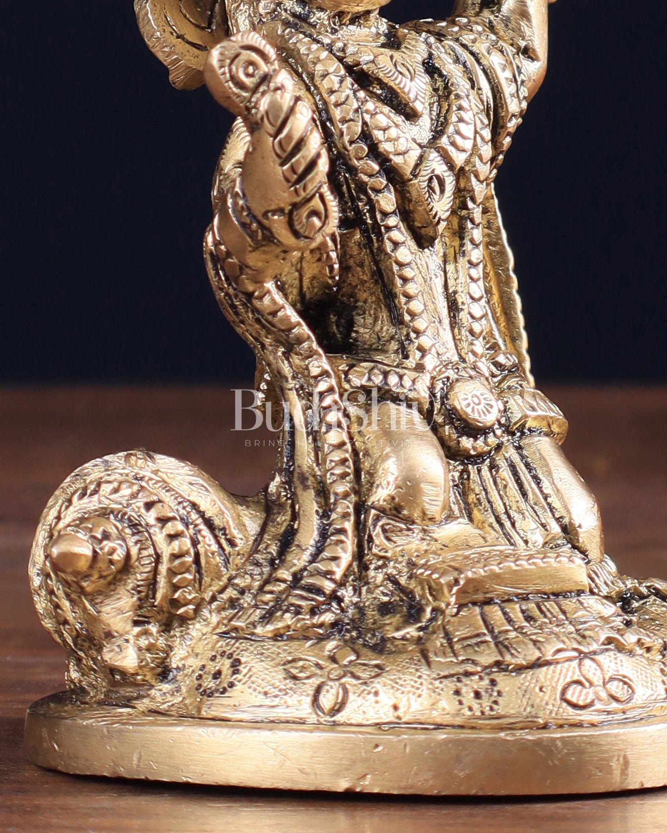 Pure Brass Bhajan Hanuman Idol 4.5"