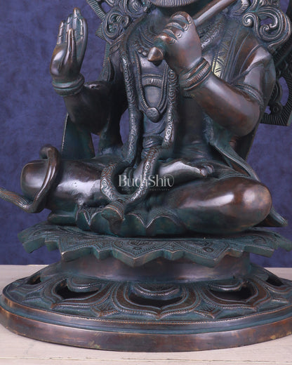 Pure Brass Vintage finish Lord Hanuman Statue - 18 inch