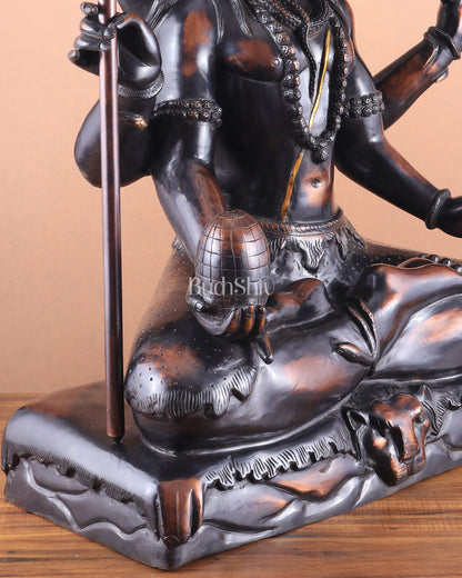 Shiva Statue with six arms | Superfine Brass 30 inch