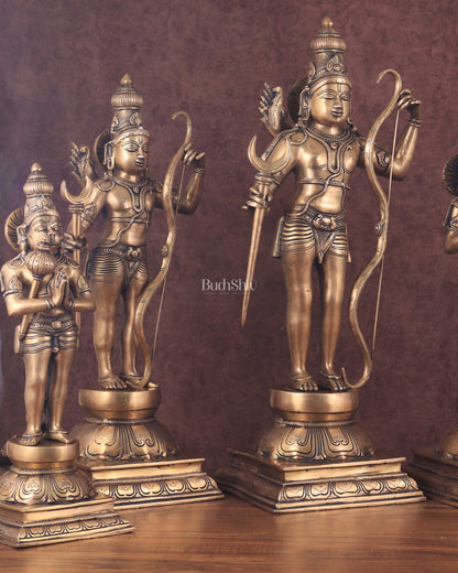 Pure Brass Large Ram Darbar Idol Set - 26"