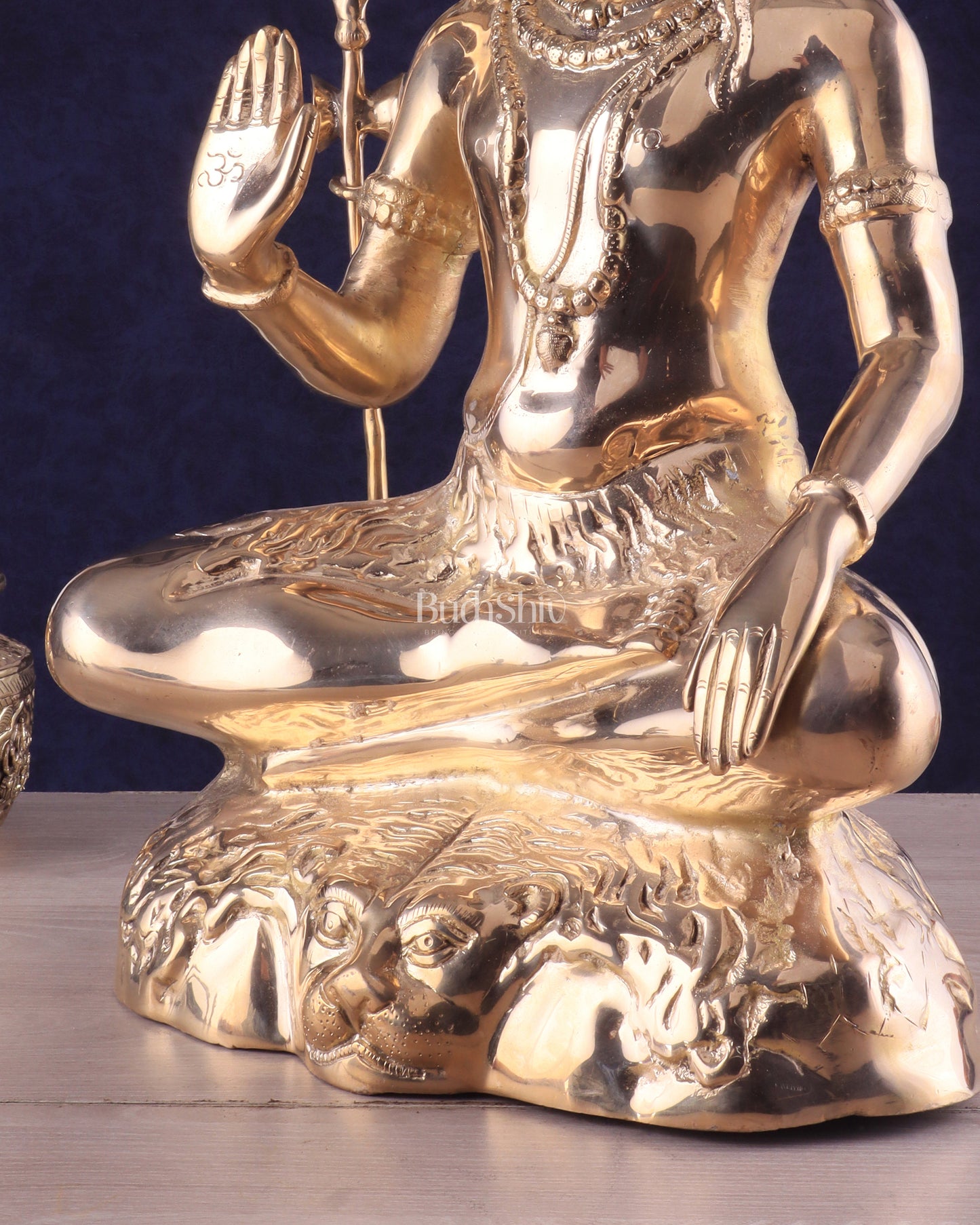 Handcrafted Pure Brass Lord Shiva Statue - 23" Glossy finish