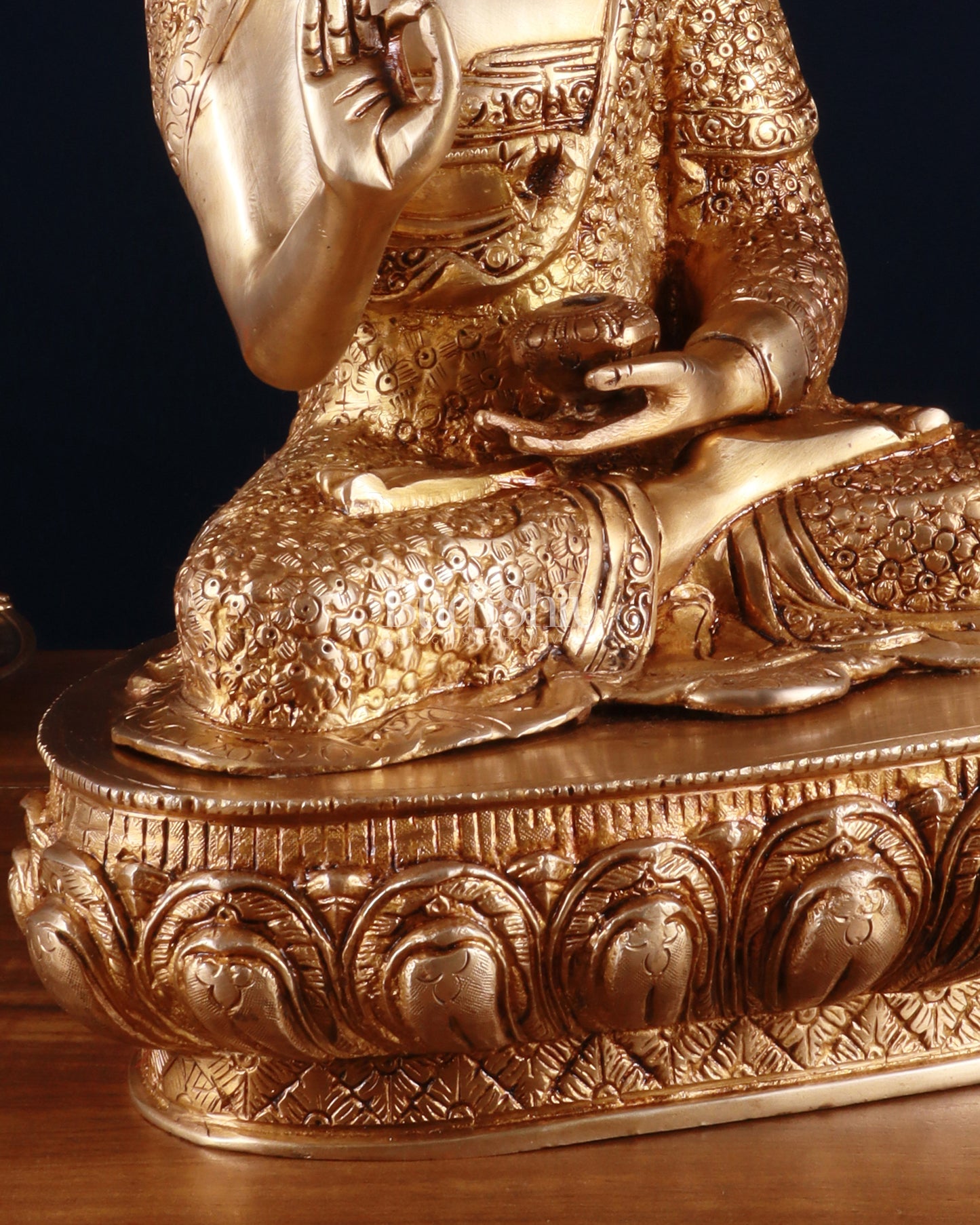 Brass Buddha aashirwad Statue 16 inch