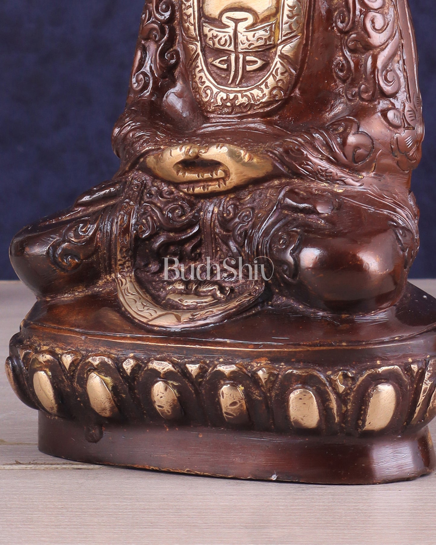 Unique Buddha in Deep Meditation Brass Statue | Premium Craftsmanship