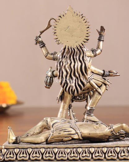 Brass Superfine Intricate Mahakali Idol | 4"