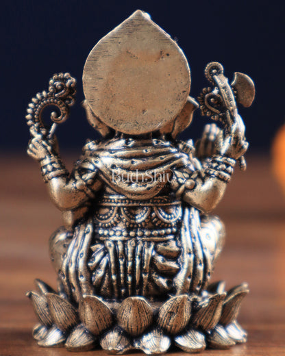 Lord Ganesha with Right-Side Trunk – Small-Sized Superfine Intricate Idol