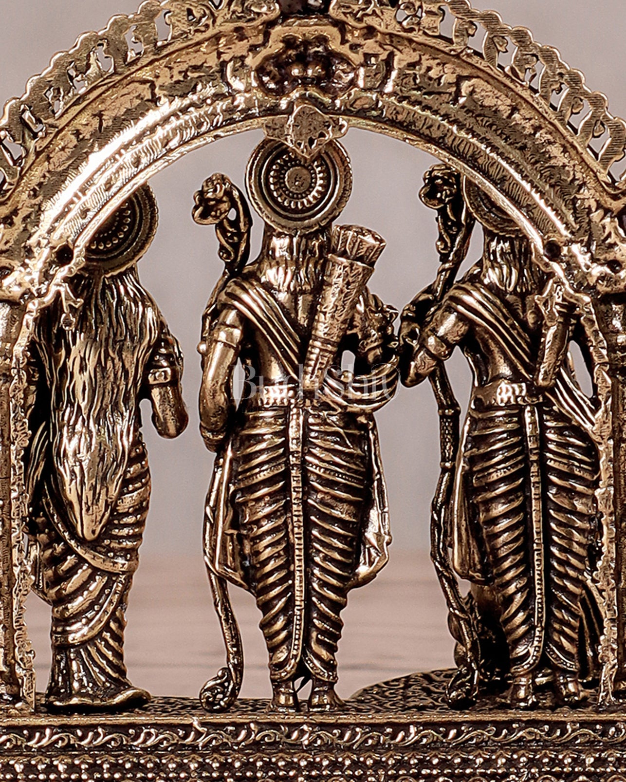 Ram Darbar Pure Brass Superfine Idol with Intricate Carvings