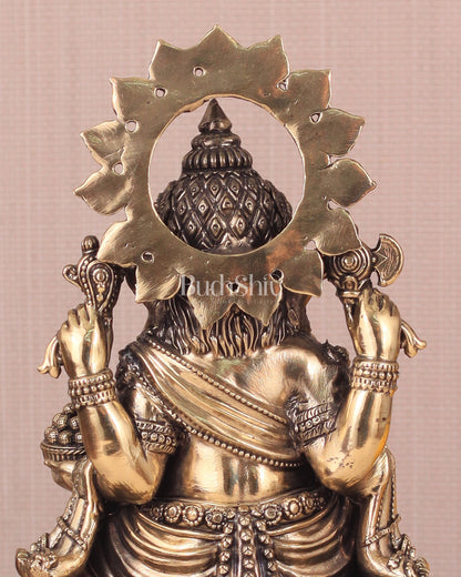 Brass Superfine Ganesh Idol - 8"