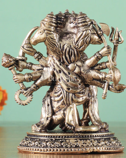 Pure Brass Panchmukhi Hanuman Idol - 3 inch