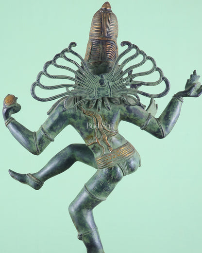 Pure Brass Vintage Dancing Shiva as Nataraja 27 inch