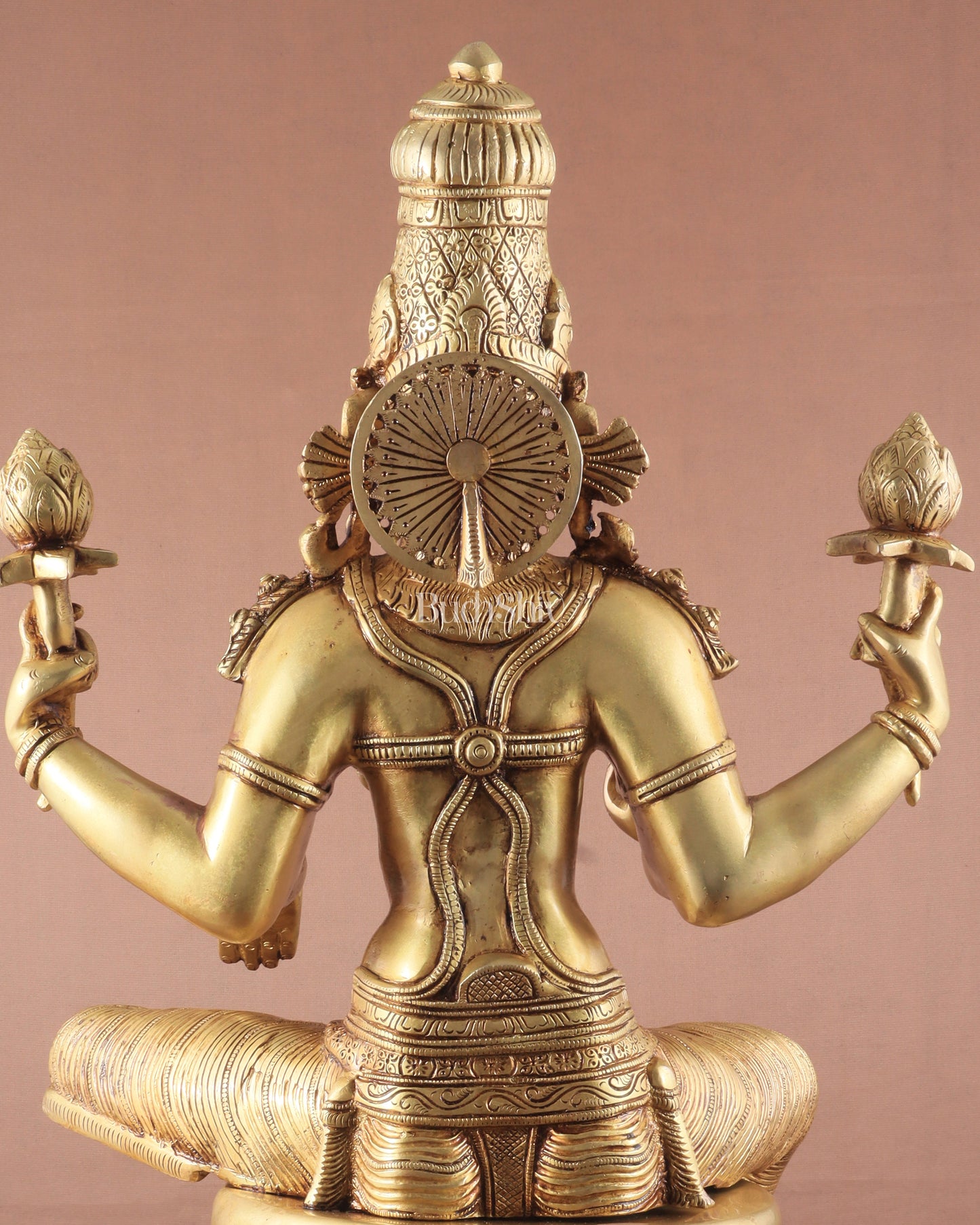 Pure Brass Large Goddess Lakshmi Superfine Statue 24"