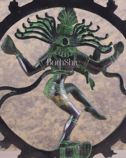 Brass Nataraja Statue
Unique Black and Green Tone 9.5"