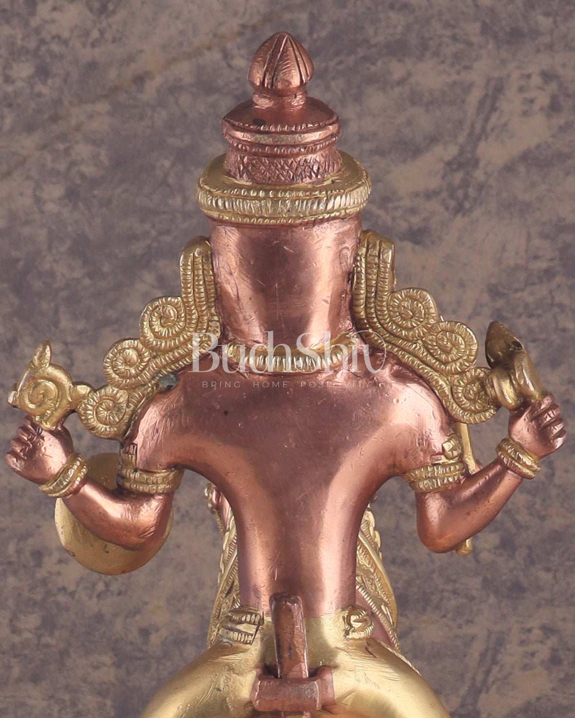 Pure Brass Large Khandoba Bhairava – Shiva on Horse Statue (South Copper Tone) 21" tall