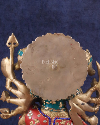 Brass Superfine Panchmukhi Hanuman 11 " statue