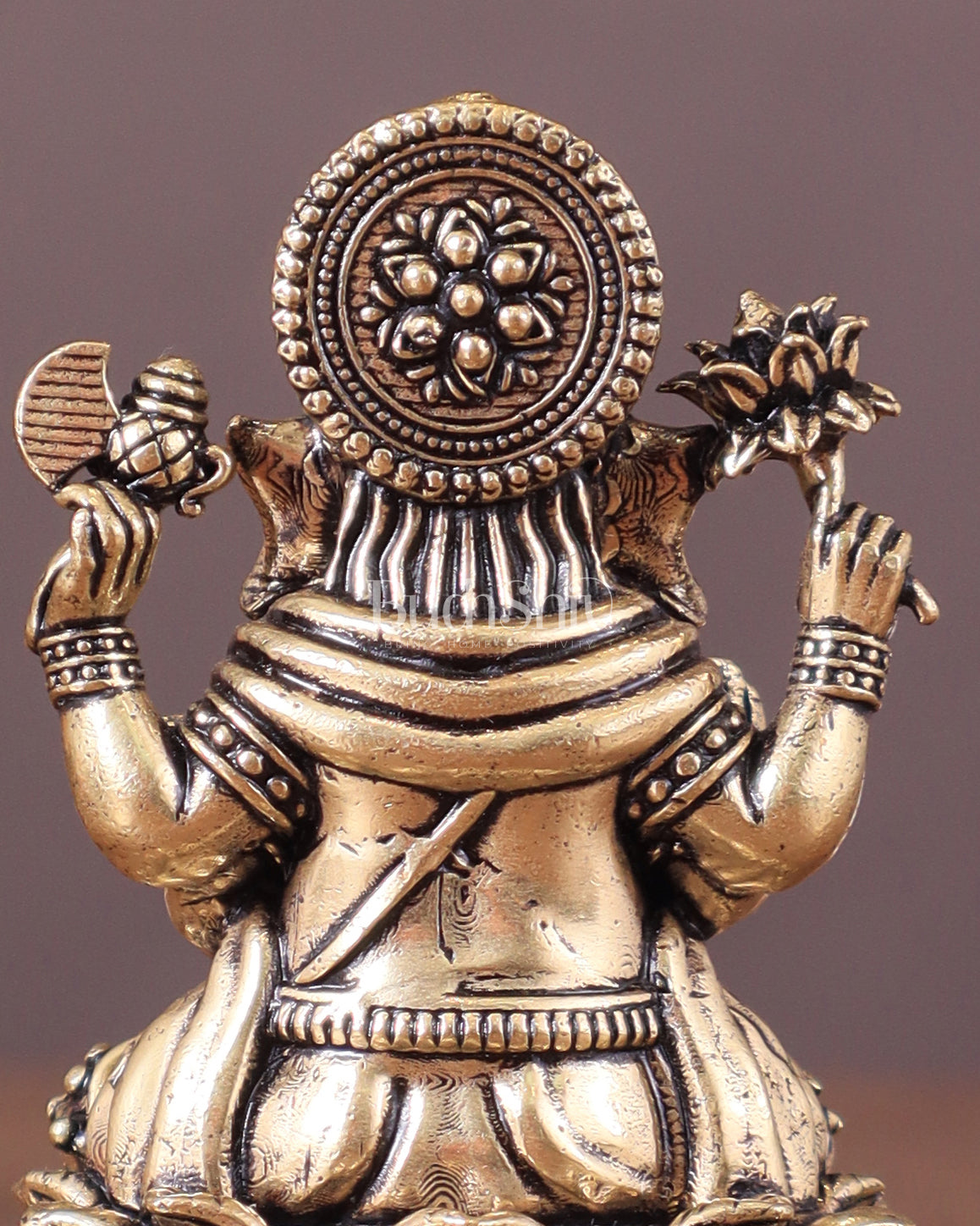 Pure Brass Lord Ganesha Idol Unique 3"