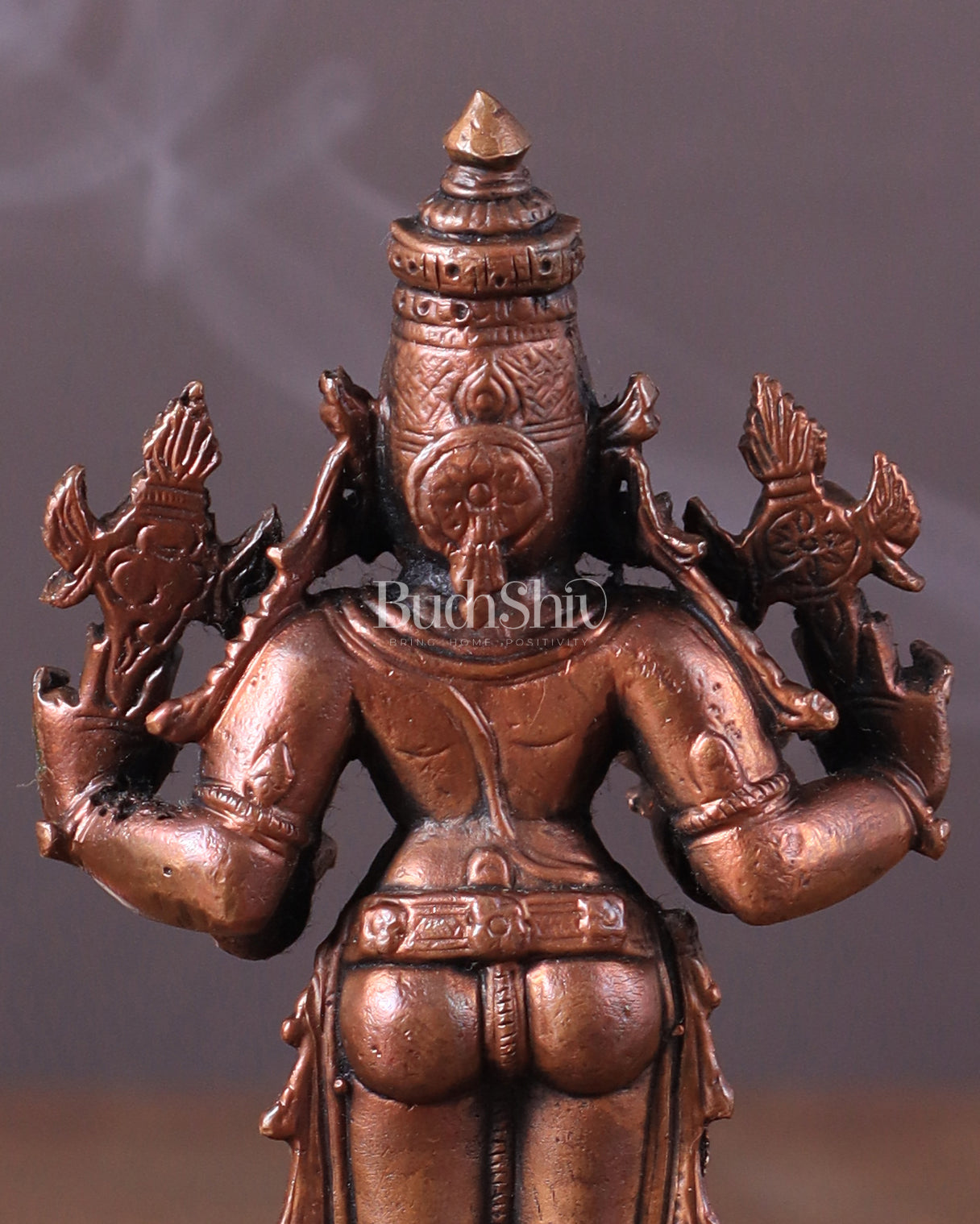 Pure Copper Dhanvantari Idol – 4"