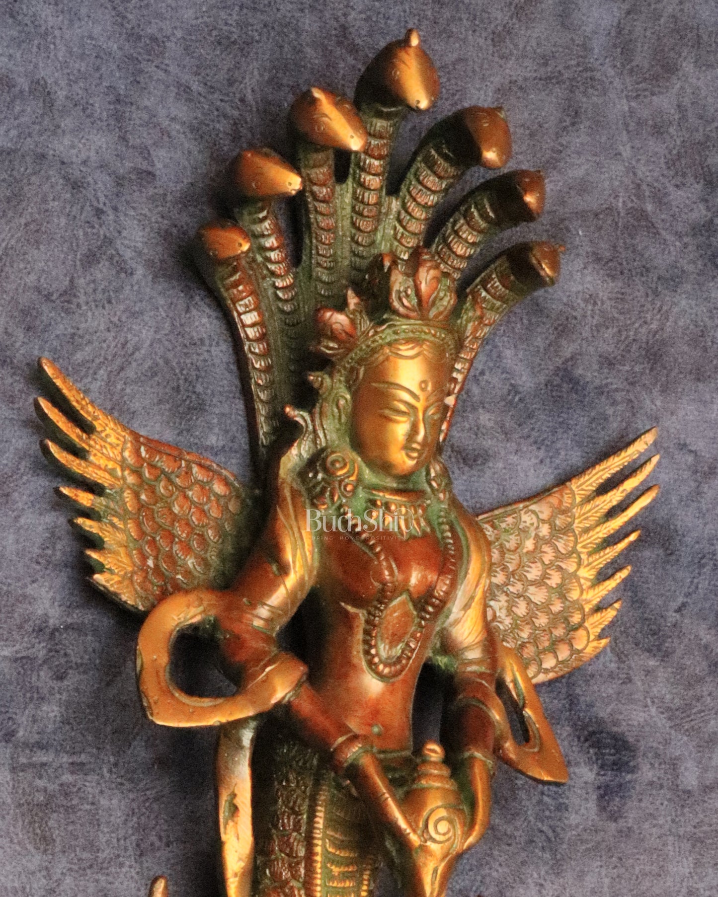 Pure Brass Vintage Naag Kanya Wall Hanging