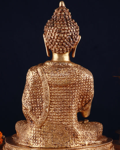 Brass Buddha aashirwad Statue 16 inch