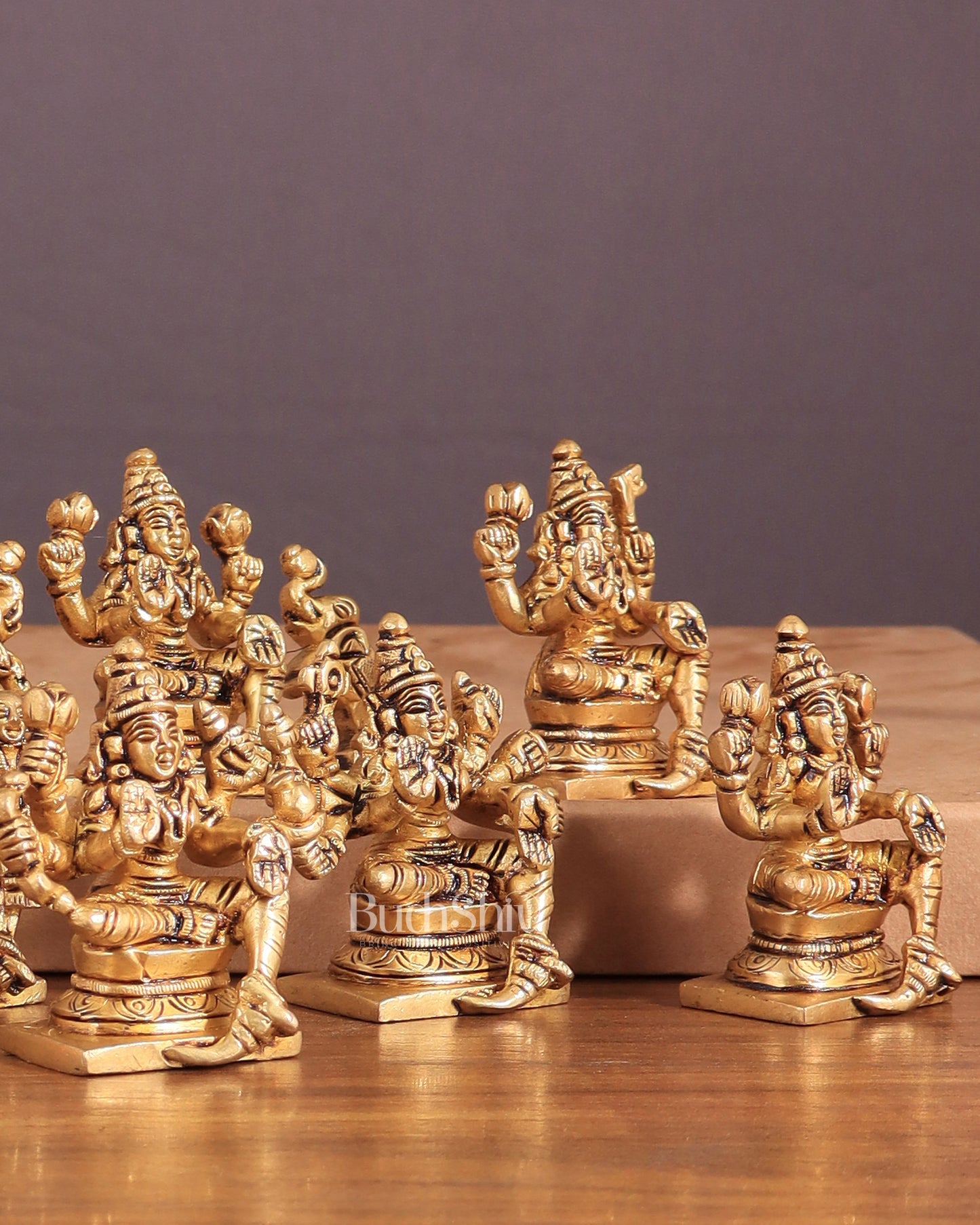 Pure Brass Ashtalakshmi Superfine Idols 2.5"