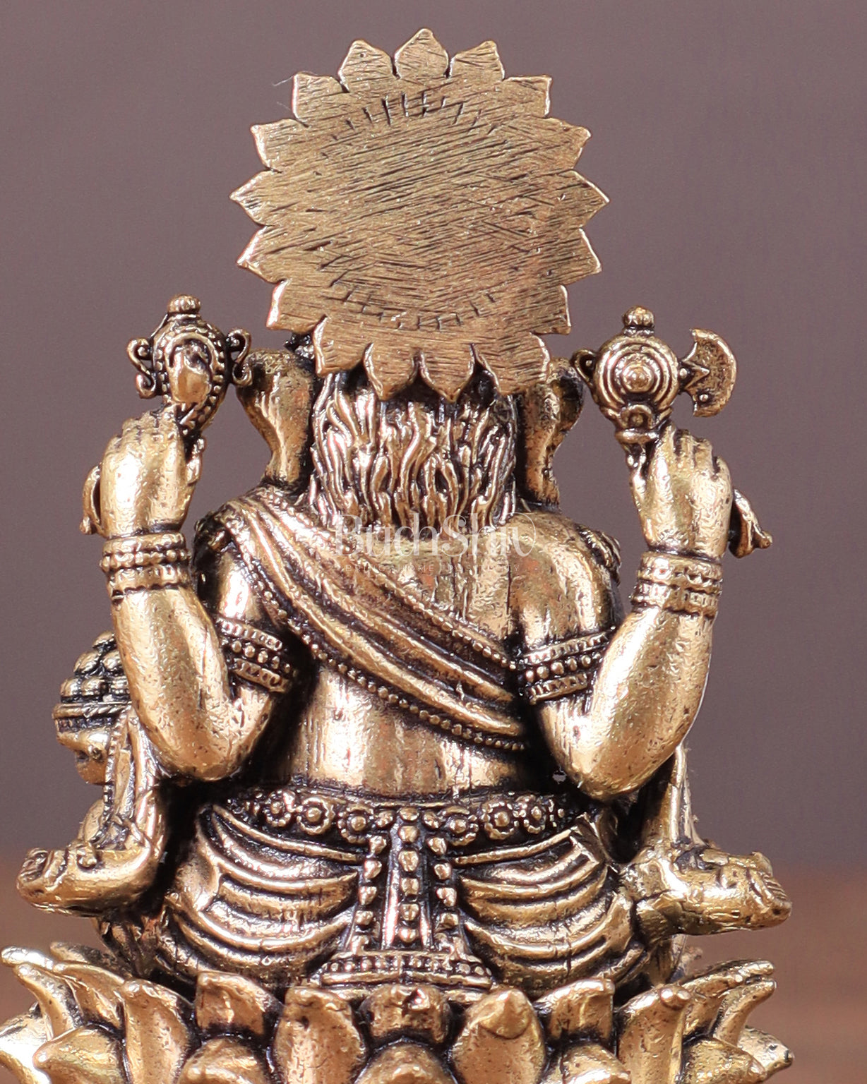 Pure Brass Intricate Superfine Ganesha Idol 3"