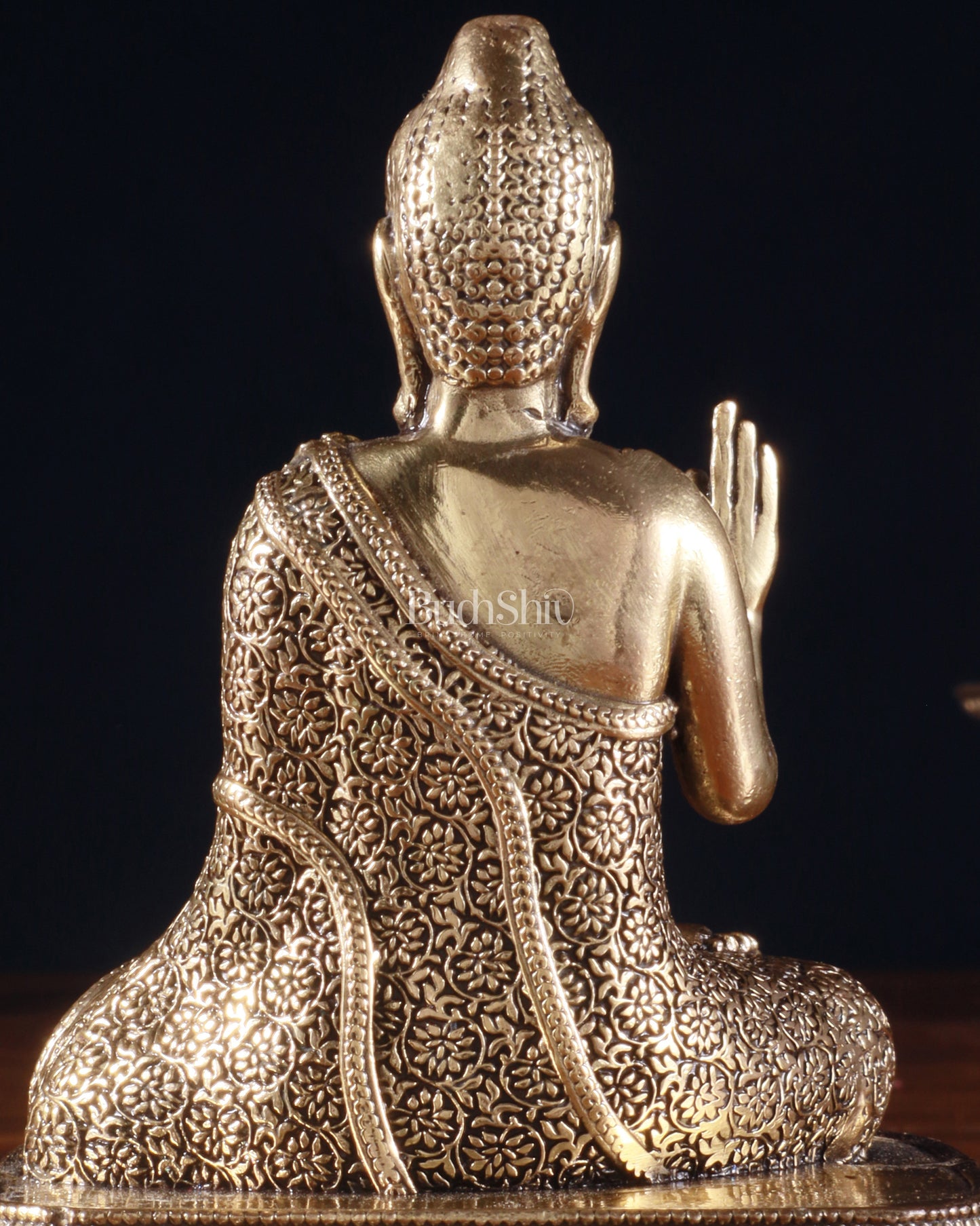 Pure Superfine Brass Blessing Buddha Idol 4"