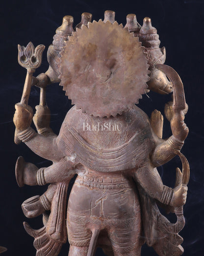 Vintage Panch Mukhi Hanuman Statue  - 17.5 Inches