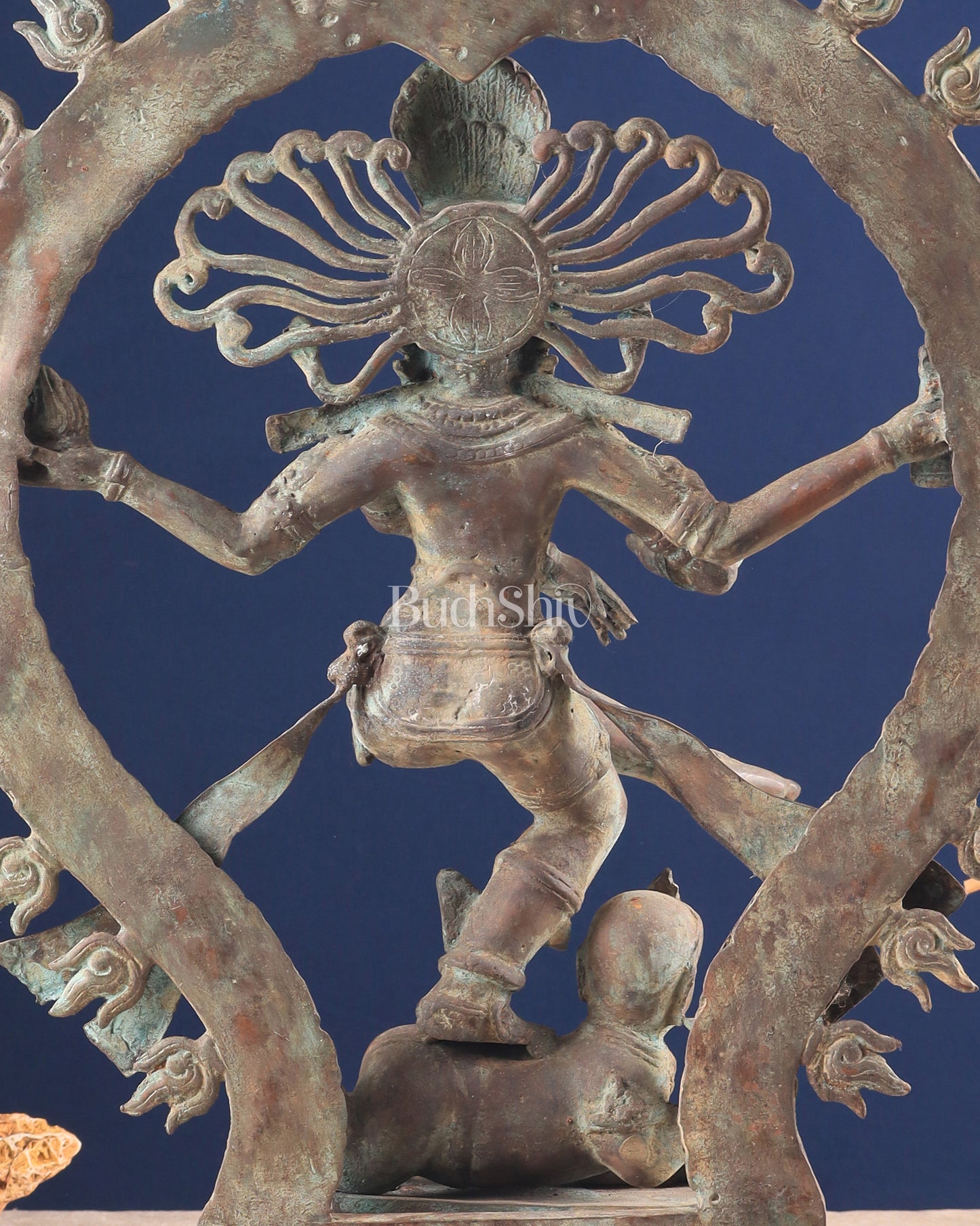 Handcrafted Bronze Nataraja – Dancing Shiva Vintage Indonesian Sculpture 22"