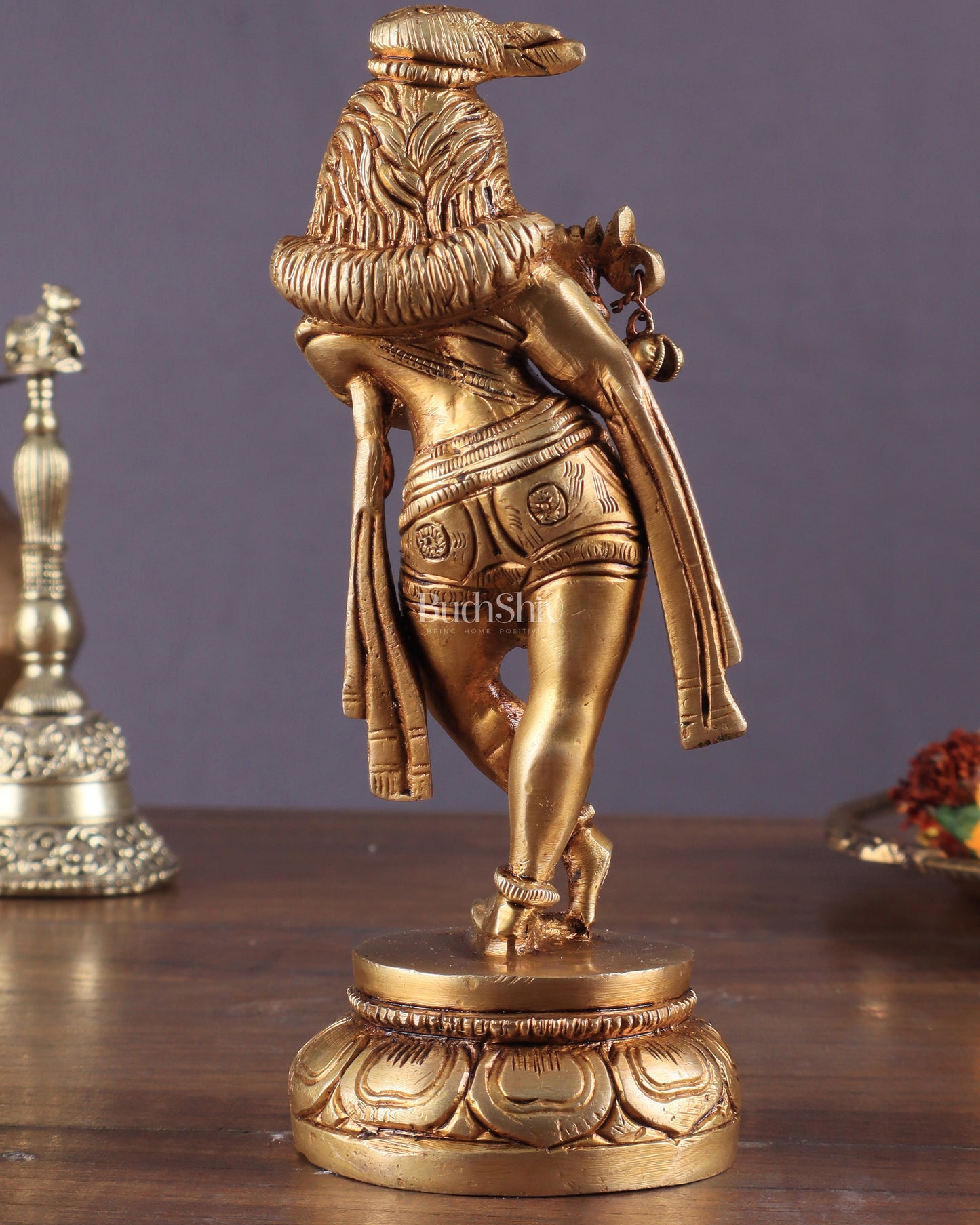 Unique Brass Superfine Lord Krishna Statue 6.5"