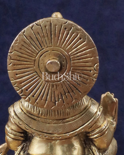 Pure Brass Lord Kubera Idol - 5.5"