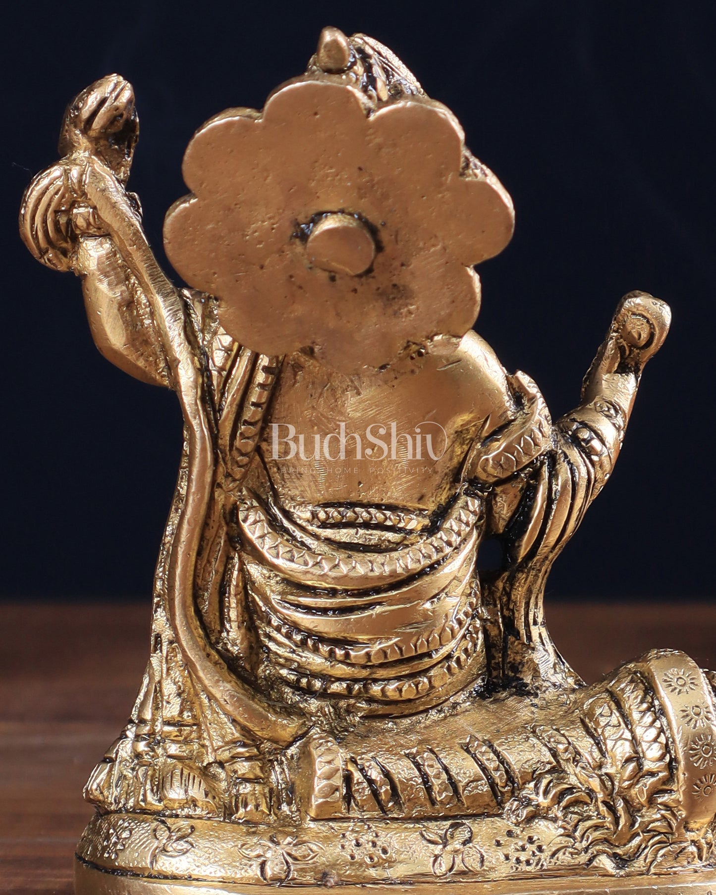 Pure Brass Bhajan Hanuman Idol 4.5"