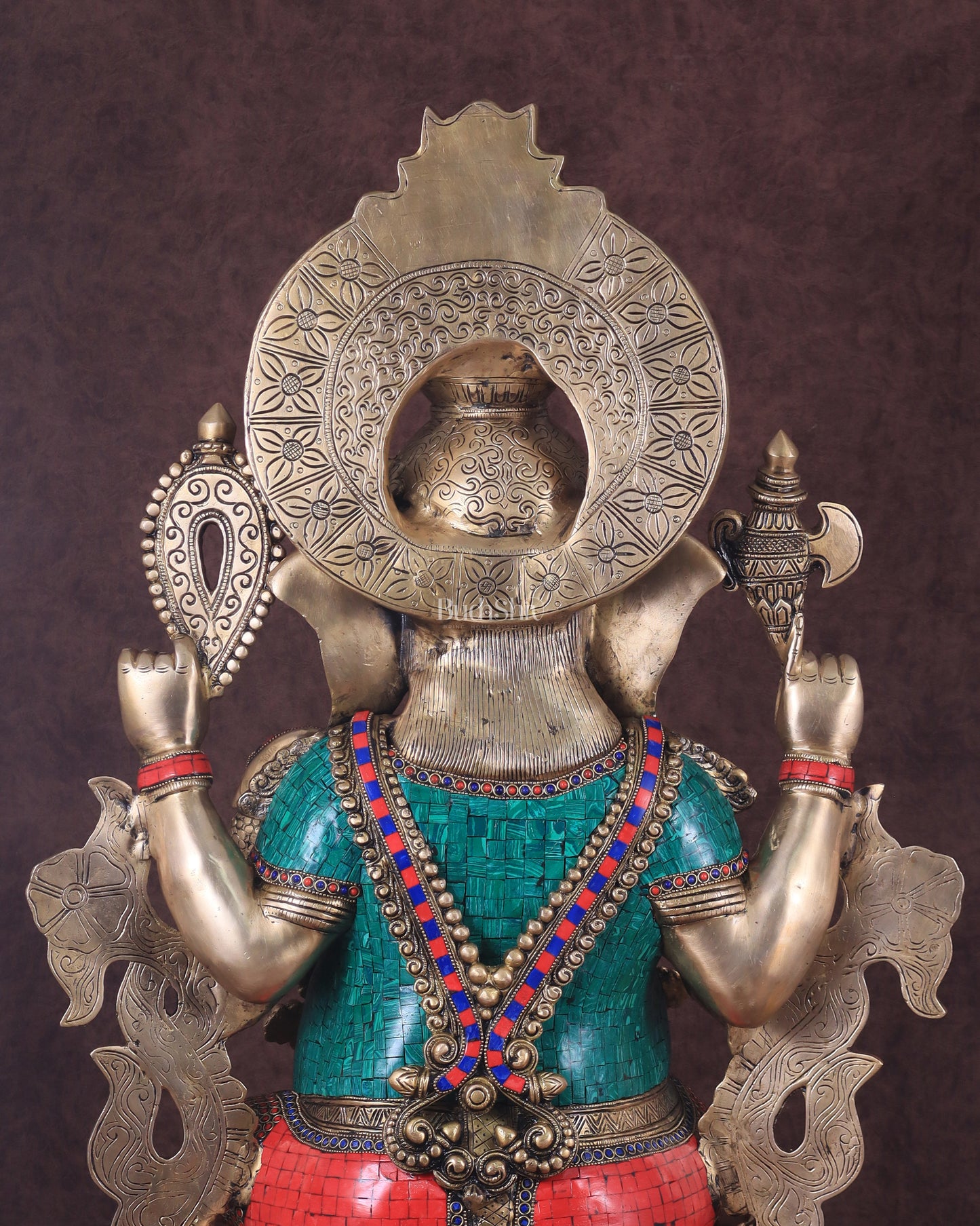 Ganesha Superfine Brass Large Sized Statue 30"