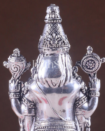 Brass Superfine Tirupati Balaji Silver-Plated Idol