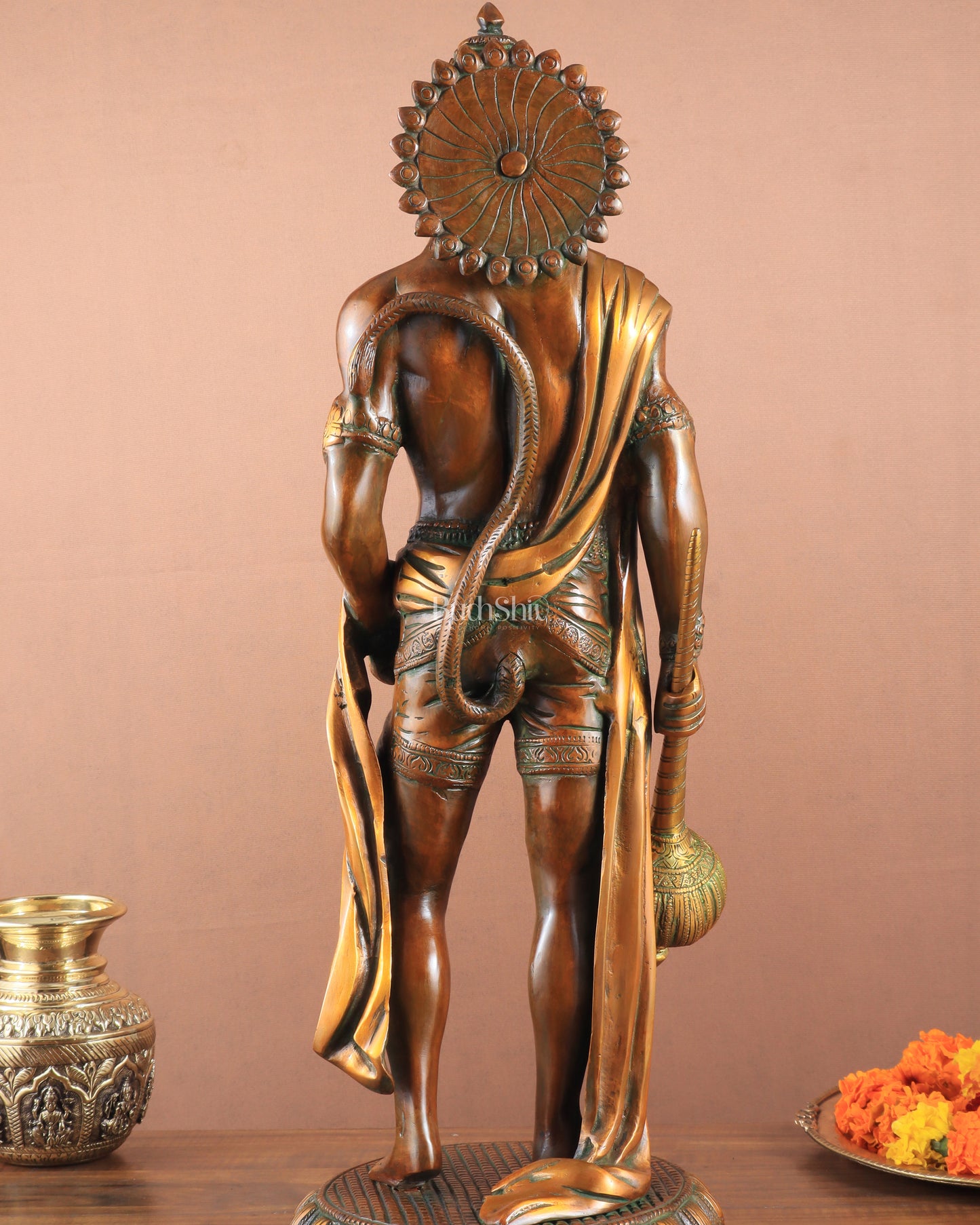 Brass Lord Hanuman Statue Standing 24" Height