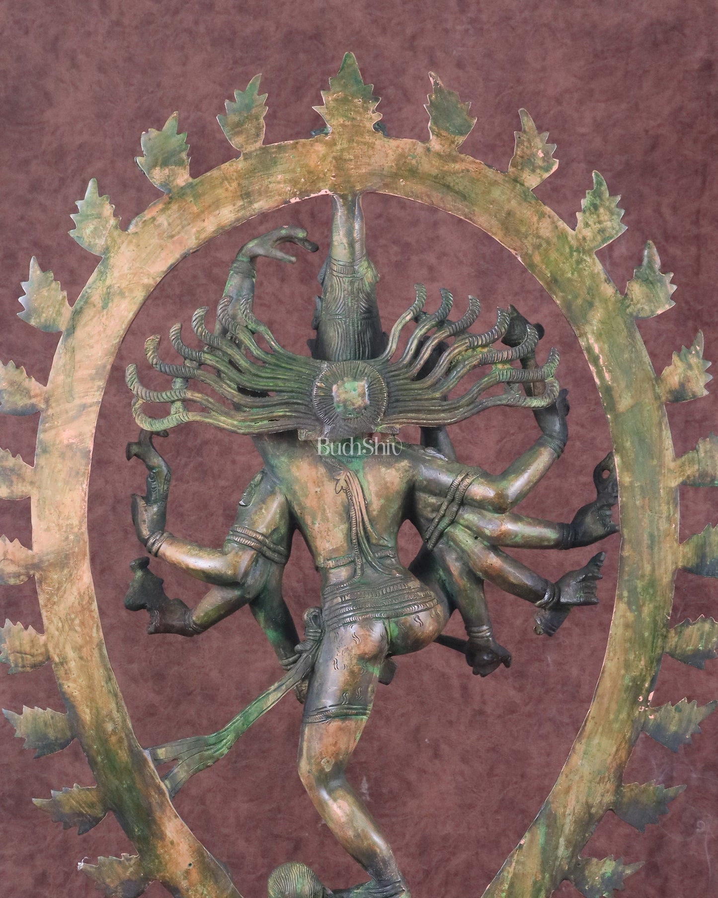 Vintage Brass Urdhava Tandava Nataraja Statue - 24.5 inch