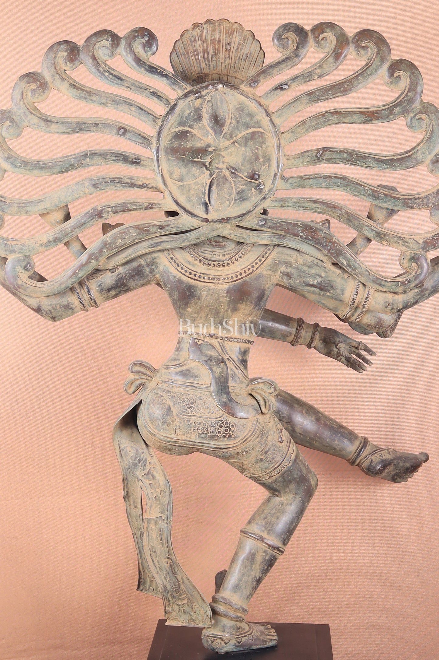 Pure Bronze Dancing Shiva Nataraja – Majestic Large Indonesian Sculpture 48"