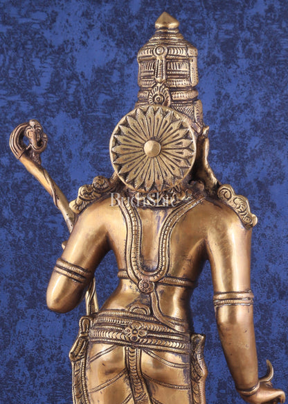 Divine Brass Lord Shri Ram Statue – 21 Inches Tall