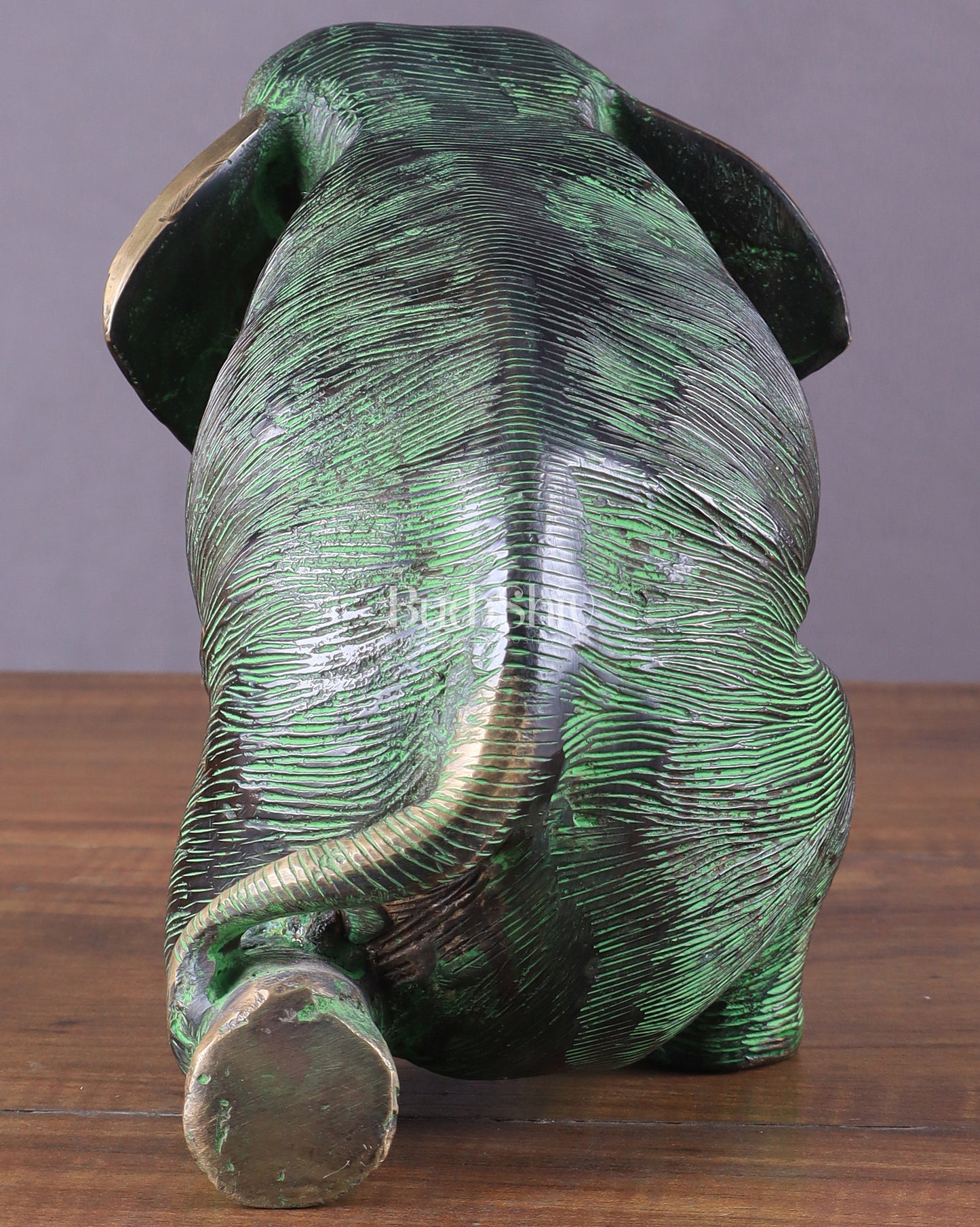 Unique Brass Vintage Baby Elephant Showpiece – 6 Inches Tall